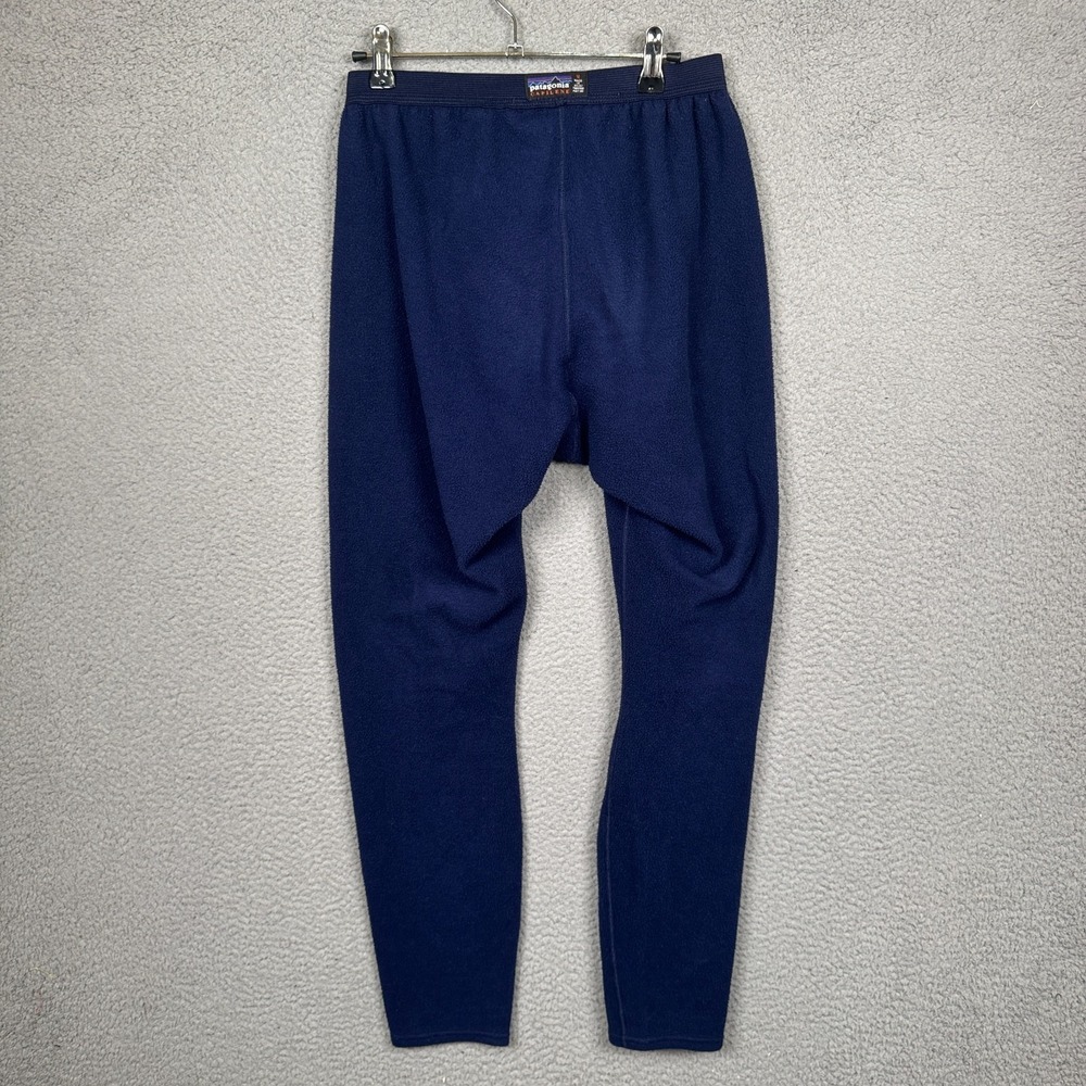 Patagonia Pants Mens M‎ Blue Capilene Base Layer Outdoor Rugged Layer Warm Camp - Picture 2 of 9